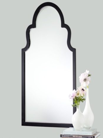 BLACK ARCH DECORATIVE MIRROR