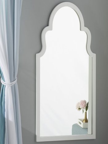 WHITE ARCH DECORATIVE MIRROR