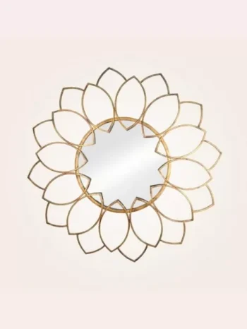 ROUND PETAL DECORATIVE MIRROR