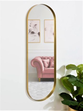 BRASS CAPSULE LONG MIRROR