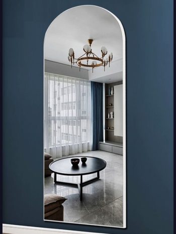 WHITE FULL LENGTH METAL MIRROR